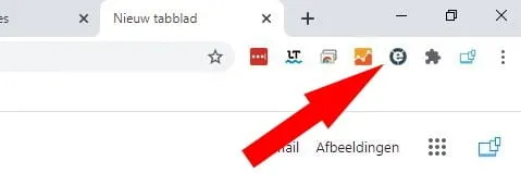 Knop IE Tab in Chrome