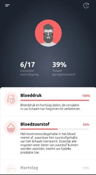 Flamy stoppen met roken app