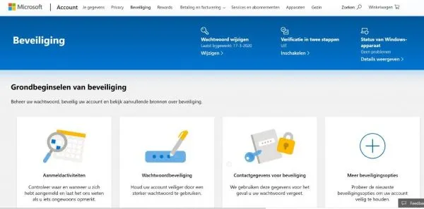 Beveiliging met tweestapsverificatie in Outlook