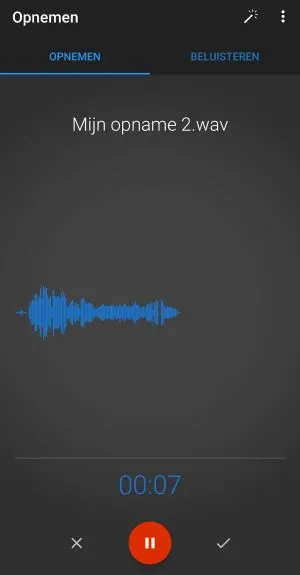 Easy Voice Recorder app voor Android