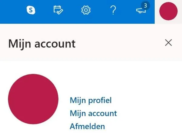 Mijn account Outlook