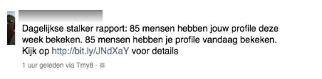 Spam berichten op Facebook