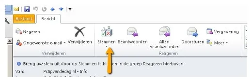 Stemmen in Outlook