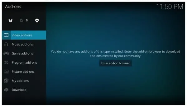 Add-on toevoegen in Kodi