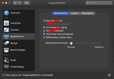 Grafische effecten uitschakelen