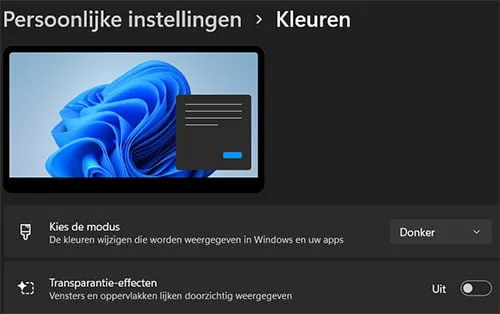 donkere modus
