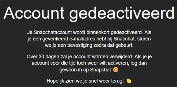 snapchat verwijderen