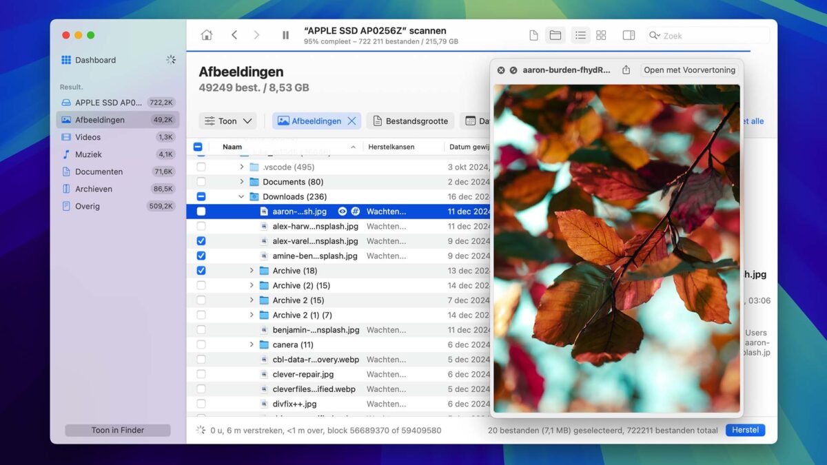 Bestanden herstellen op Mac met Disk Drill